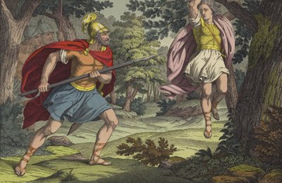 The Death of Absalom by English School