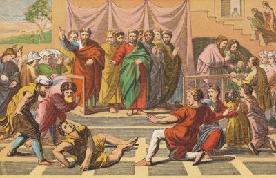 The Death of Ananias by English School
