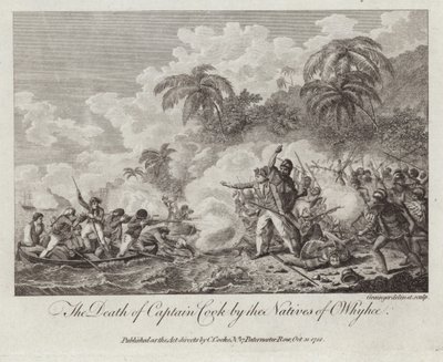 The Death of Captain Cook by English School