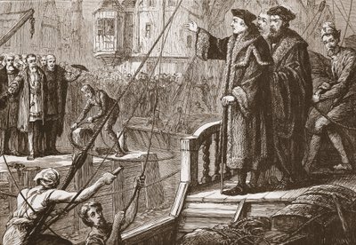 The Departure of Erasmus from Basle by English School