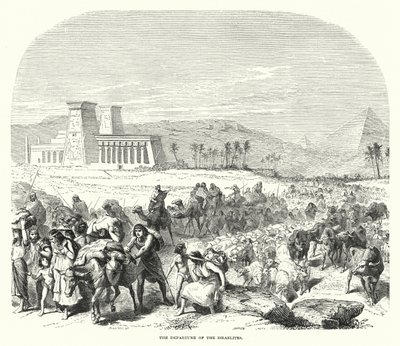 The Departure of the Israelites by English School