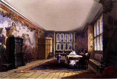 The Drawing Room, Cotehele house by English School