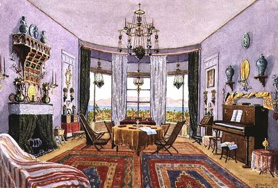The Drawing Room, Woodford Cottage, Gibraltar by English School