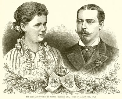 The Duke and Duchess of Albany by English School