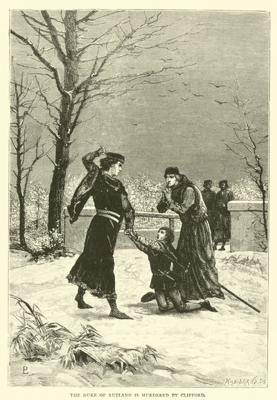 The Duke of Rutland is murdered by Clifford by English School