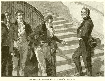 The Duke of Wellington at Almacks by English School