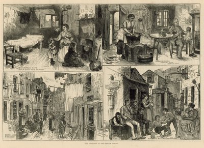 The Dwellings of the Poor in London by English School