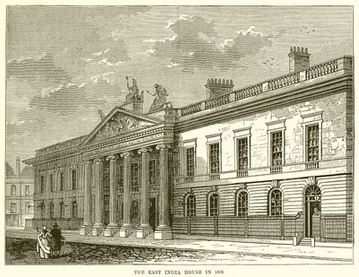 The East India House in 1803 by English School