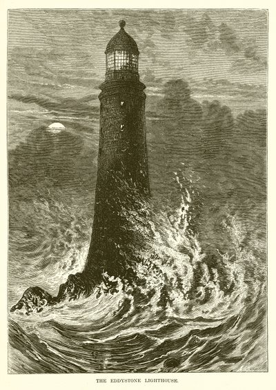 The Eddystone Lighthouse by English School