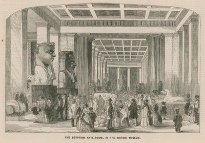 The Egyptian Ante-Room in the British Museum by English School