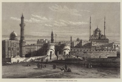 The Egyptian Crisis, Entrance to the Citadel, Cairo by English School