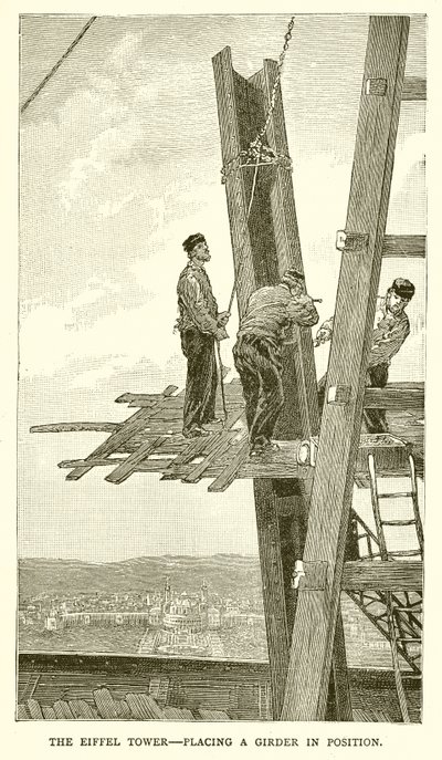 The Eiffel Tower - Placing a Girder in Position by English School