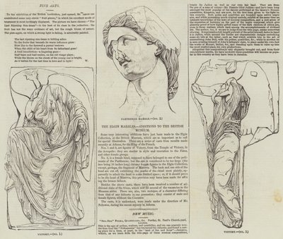 The Elgin Marbles by English School