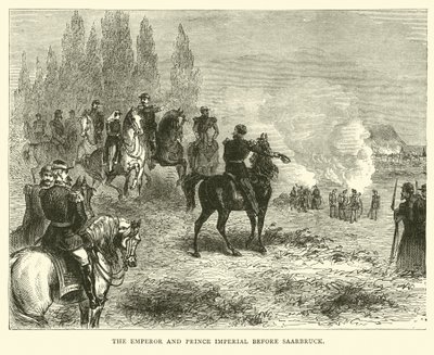 The Emperor and Prince Imperial Before Saarbruck, August 1870 by English School