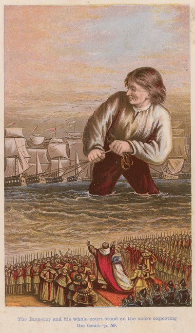 The Emperor and His Whole Court Stood on the Shore Expecting the Issue by English School