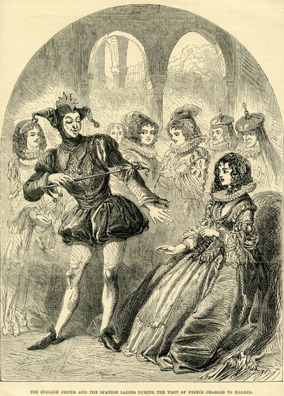 The English Jester and the Spanish Ladies During the Visit of Prince Charles to Madrid by English School