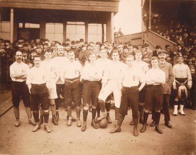 The English Team which Played Scotland at Glasgow, 2nd April 1892 by English School