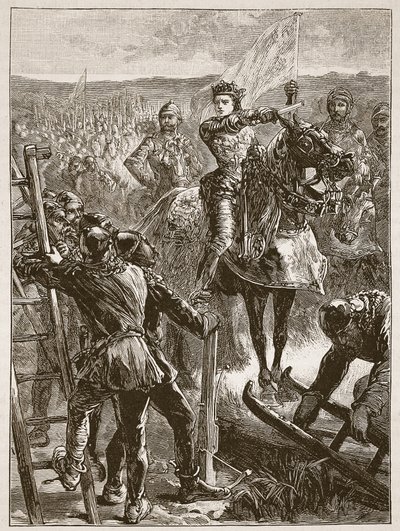 The English before Harfleur (Illustration from Cassell