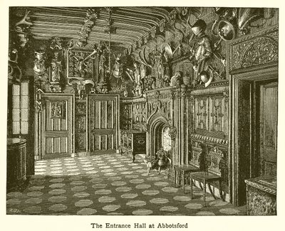 The Entrance Hall at Abbotsford by English School