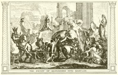 The Entry of Alexander into Babylon by English School