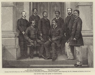 The Envoys from the Queen of Madagascar (engraving) by English School