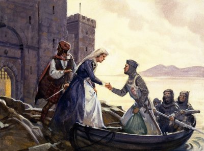The Escape of Mary Queen of Scots by English School