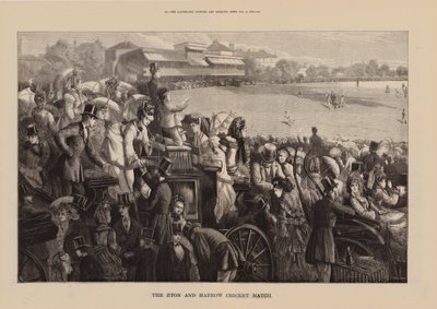 The Eton and Harrow Cricket Match by English School