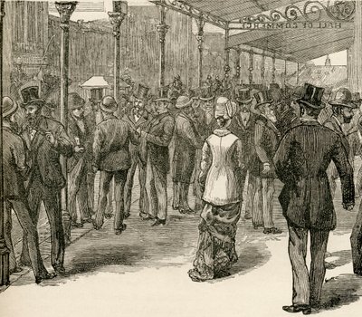 The Exchange at the Hall of Commerce, Collins Street, Melbourne by English School