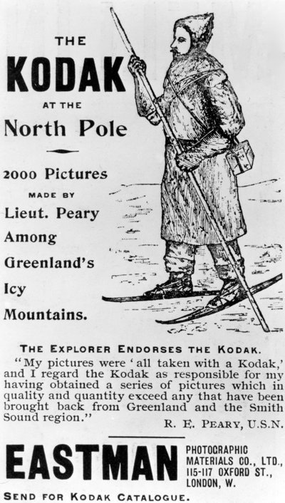 The Explorer Endorses Kodak, 1893 by English School