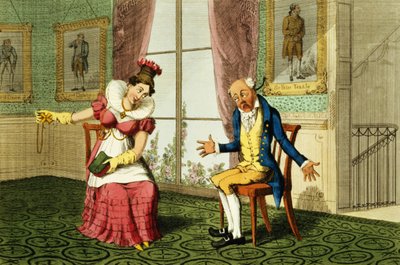The Expostulation, pub. by G. Humphrey, 1821 by English School