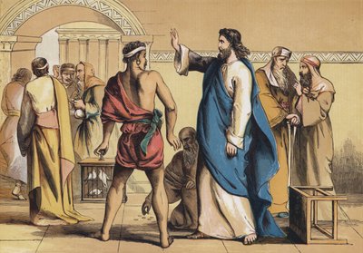 The Expulsion from the Temple by English School