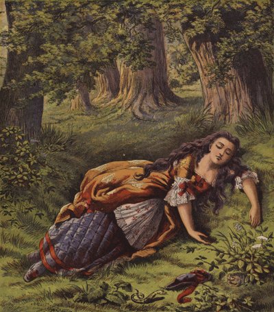 The Fairy At The Fountain, Or The Two Girls by English School