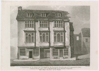 The Falcon Tavern on the Bankside, Southwark. As It Appeared in 1805 by English School