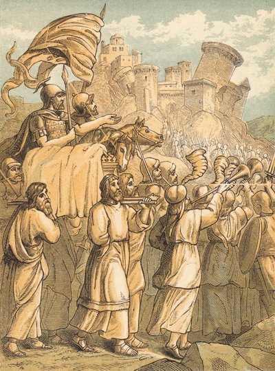 The Fall of Jericho by English School