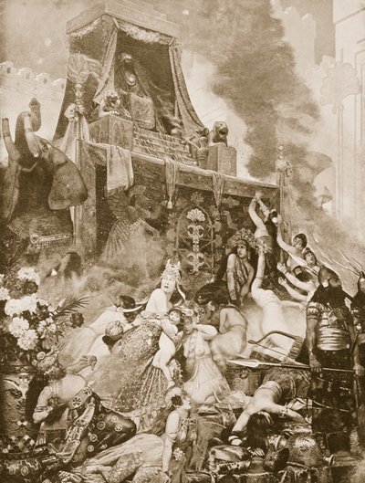 The Fall of Nineveh (Illustration from Hutchinson