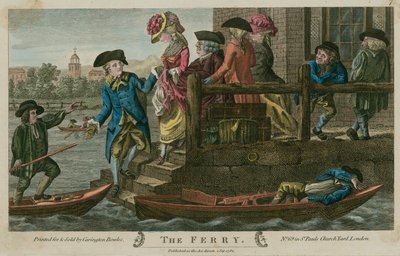 The Ferry, River Thames, London by English School