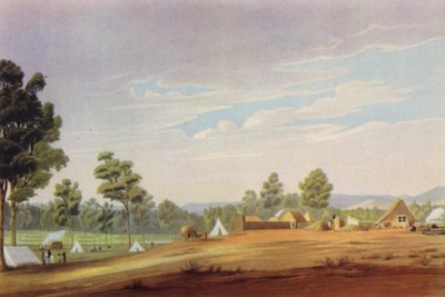 The First Site of Adelaide, South Australia, c1837 by English School