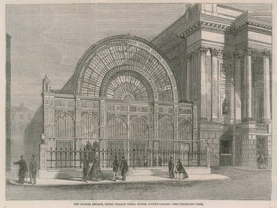 The Floral Arcade, Royal Italian Opera House, Covent Garden by English School