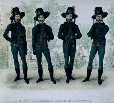 The Four Celebrated Bohemian Brothers by English School