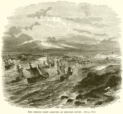 The French Fleet arriving at Milford Haven by English School