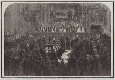The Funeral of His late Royal Highness the Prince Consort, the Funeral Ceremony in the Choir by English School