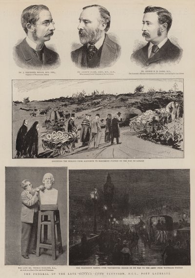The Funeral of the Late Alfred Lord Tennyson, DCL, Poet Laureate by English School