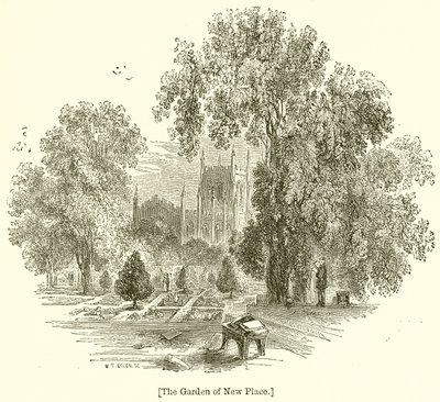 The Garden of New Place by English School