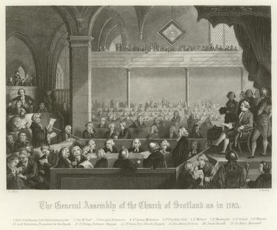 The General Assembly of the Church of Scotland, 1783 by English School