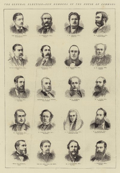 The General Election, New Members of the House of Commons by English School