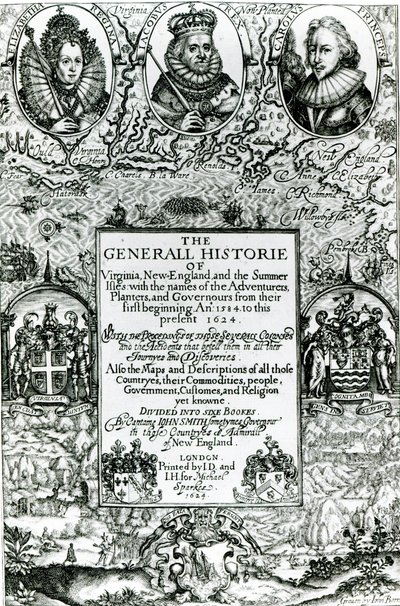 The General History of Virginia, New England and the Summer Isles by English School