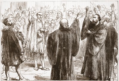 The Genevans Swearing Their Renunciation of Romanism by English School