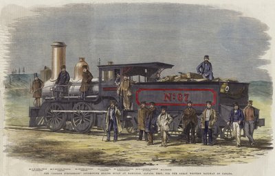 The George Stephenson locomotive built at Hamilton by English School