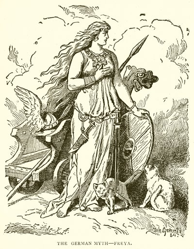 The German Myth: Freya by English School