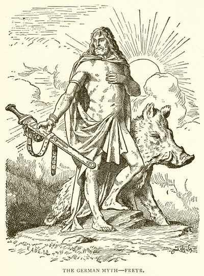 The German Myth--Freyr by English School
